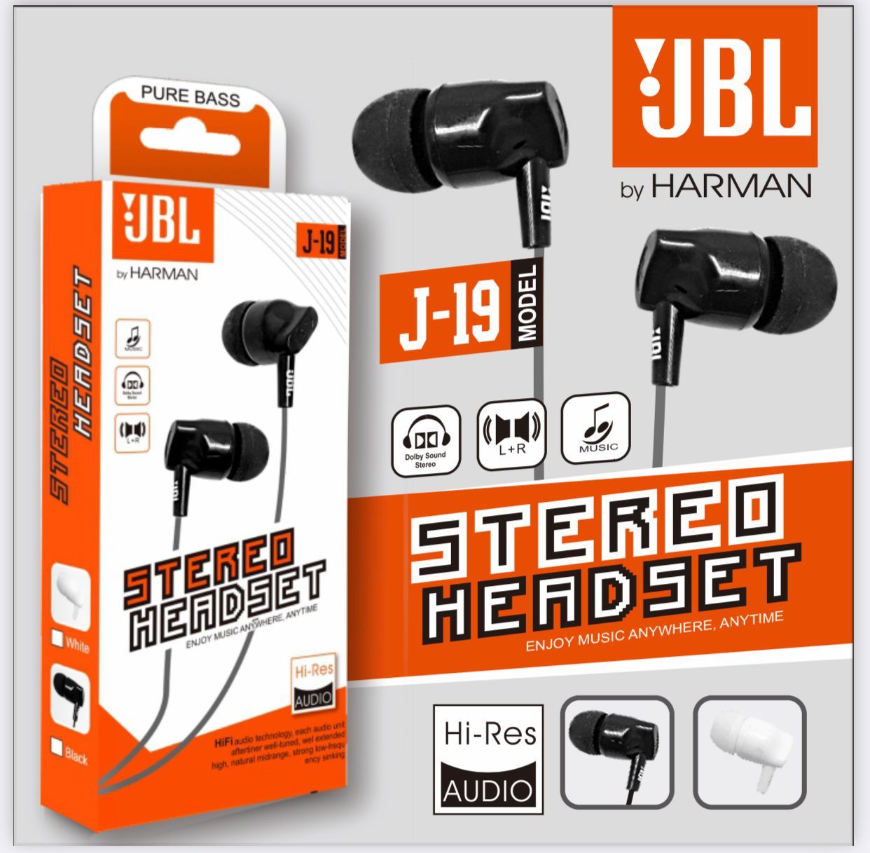 HEADSET JBL J 19 (NG) BY HERMAN